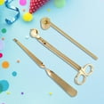 thumbnail image 2 of Candle Extinguisher Set Candle Snuffer Wick Trimmer Dipper Tool Wick Golden, 2 of 8