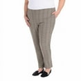 thumbnail image 4 of Hilary Radley Ladies' Tummy Control Pull-On Pants with Pockets, Cream/Black XL, 4 of 4