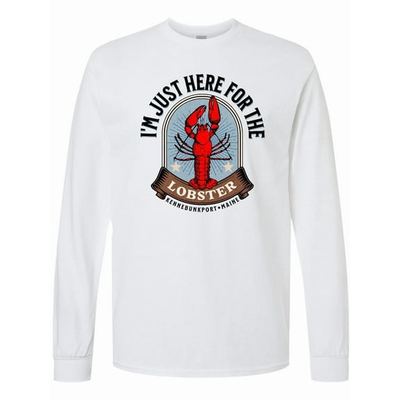 Inktastic Kennebunkport Maine Lobster Long Sleeve T-Shirt