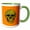 Green/White, variant on 3drose, Vile Grungy Cranium Art in Bright Yellow Colors, 15oz Mug