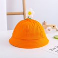 thumbnail image 1 of Children Fashion Three-dimensional Plush Floret Pure Color Fisherman Hat, 1 of 6