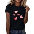 thumbnail image 2 of Haivin Womens T Shirts Short Sleeve Tops Casual Blouses Spring Summer Outfits Flowy Front Scooped Neck, 2 of 5