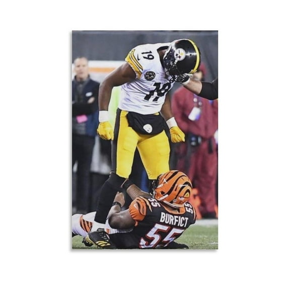 JuJu Smith Schuster Canvas Poster Posters Wall Art Painting Canvas Gift Living Room Prints Bedroom Decor Poster Artworks 12x18inch(30x45cm)