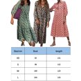 thumbnail image 3 of Kishawna Womens Boho Floral Puff Sleeve Tiered Maxi Dress Long Dresses, 3 of 3