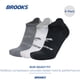 thumbnail image 4 of Calcetines Brooks Run-In Invisibles Paquete de 6 Asfalto/Blanco/Negro Talla S, 4 of 6