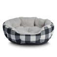 thumbnail image 5 of Vibrant Life Cuddler Small Cat / Dog Bed Gift Set, Red and Black/White Buffalo Plaid, 5 of 8