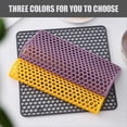 thumbnail image 4 of Silicone Sink Mat, Kitchen Sink Protector Folding Heat Resistant Non-slip for Bottom of Farmhouse Stainless Steel Porcelain Sink, 13.5 x 13.5' (Grey), 4 of 4