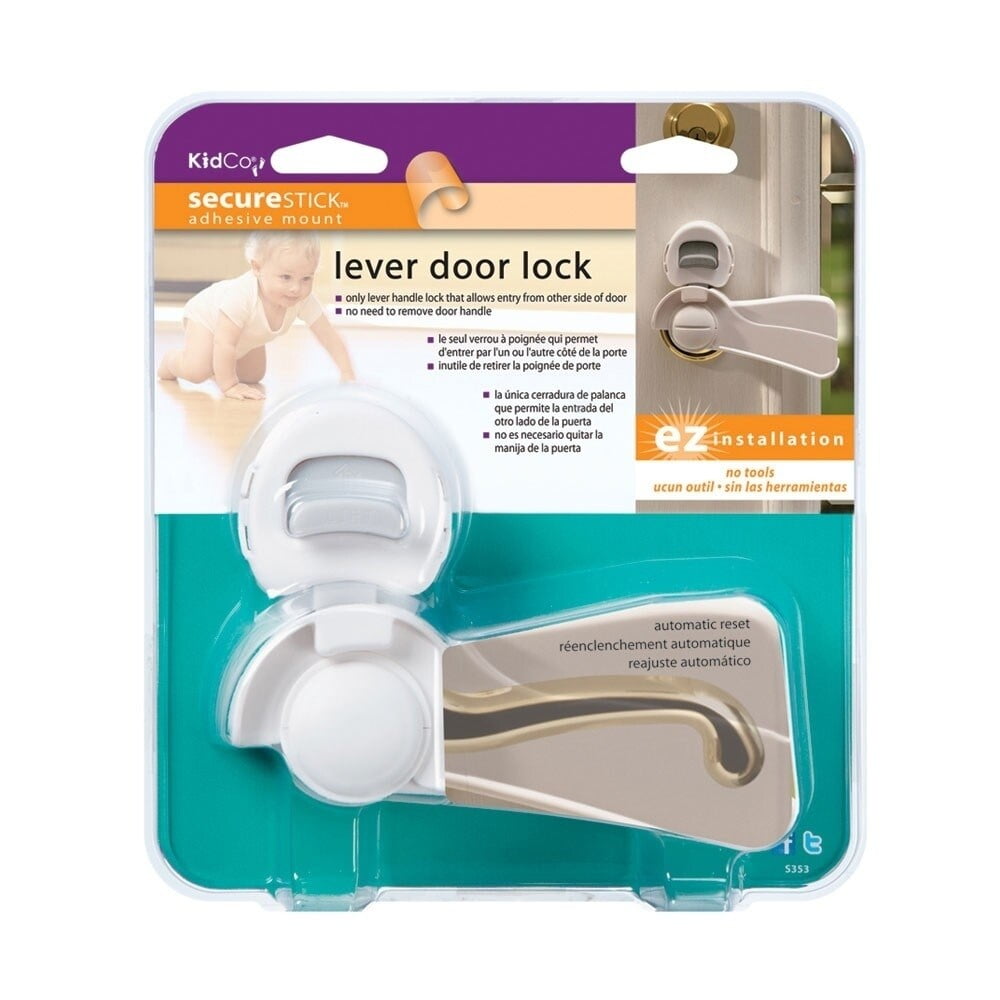 KidCo Door Lever Lock, Clear