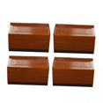 thumbnail image 1 of DOLITY 2X 4Pcs Square Bed Furniture Desk Lifts Accessories Support Large Brown, 1 of 9