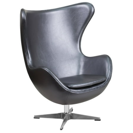 Flash Furniture Leather Egg Chair With Tilt