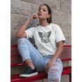 thumbnail image 2 of Tattoo Style Wings And Flowers T-Shirt Women -Image by Shutterstock, Female XX-Large, 2 of 4