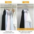 thumbnail image 5 of NPolar 10 Pack Clothes Hangers Non-Slip Notched Space-Saving Plastic Clothing Hangers, 5 of 6