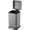 Gray, variant on TEQIN Bathroom Trash Can with Lid Soft Close, Step on Trash Can,3.2 Gallon Stainless Steel Trash Bin, Small Garbage Cans for Bedroom, Office, Kitchen