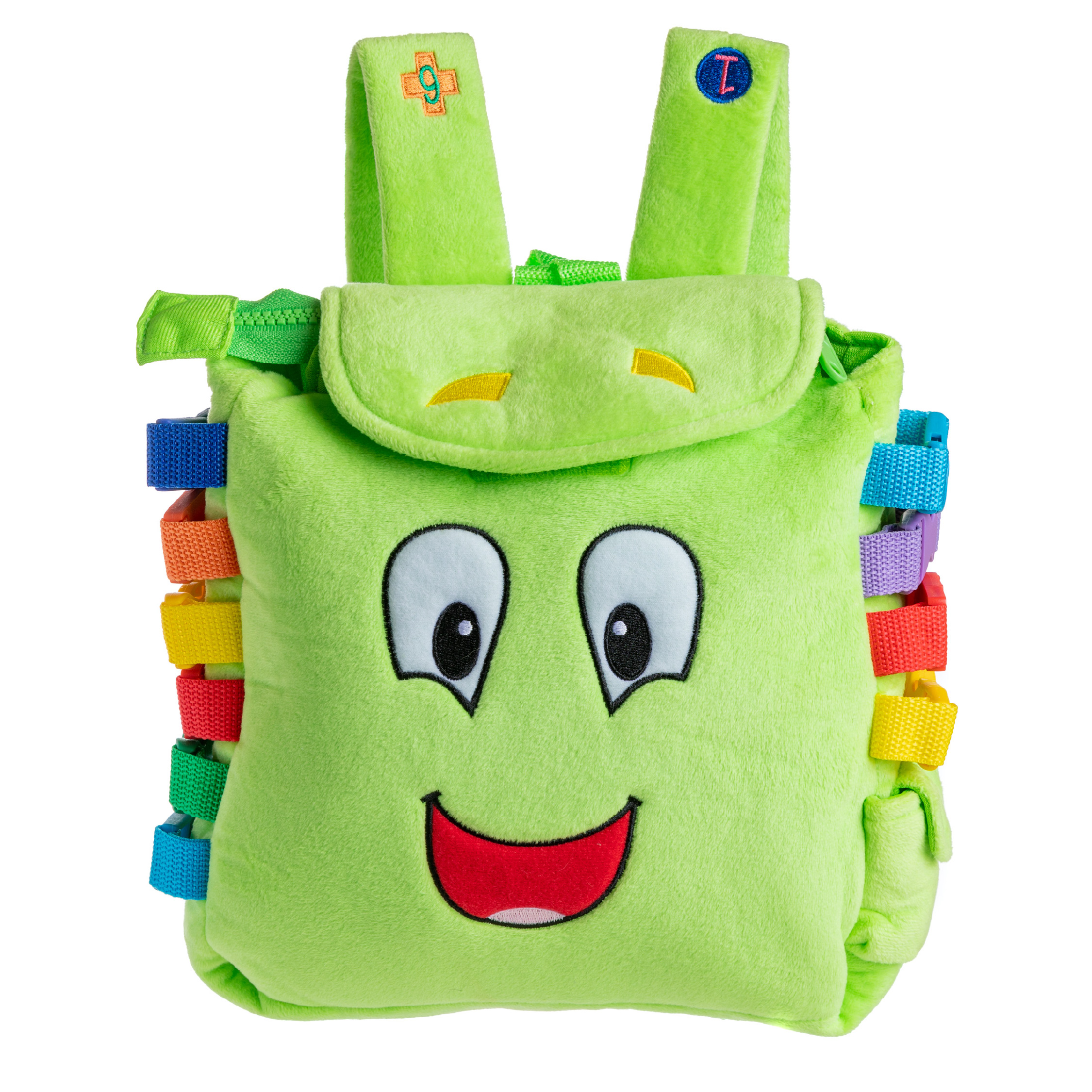 Buckle Toy - Buddy Activity Backpack - Educational Pre-K Learning Activity Toy - Zippered Pouch for Storage - Great Gift for Toddlers and Kids - image 1 of 6