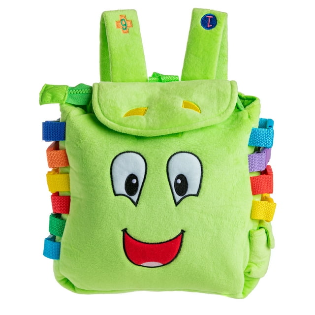 Buckle Toy - Buddy Activity Backpack - Educational Pre-K Learning Activity Toy - Zippered Pouch for Storage - Great Gift for Toddlers and Kids