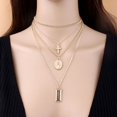 thumbnail image 3 of TidBay Retro Multi-Layer Cross Jesus Pendant Women Choker Necklace Jewelry Chain Decor, 3 of 8