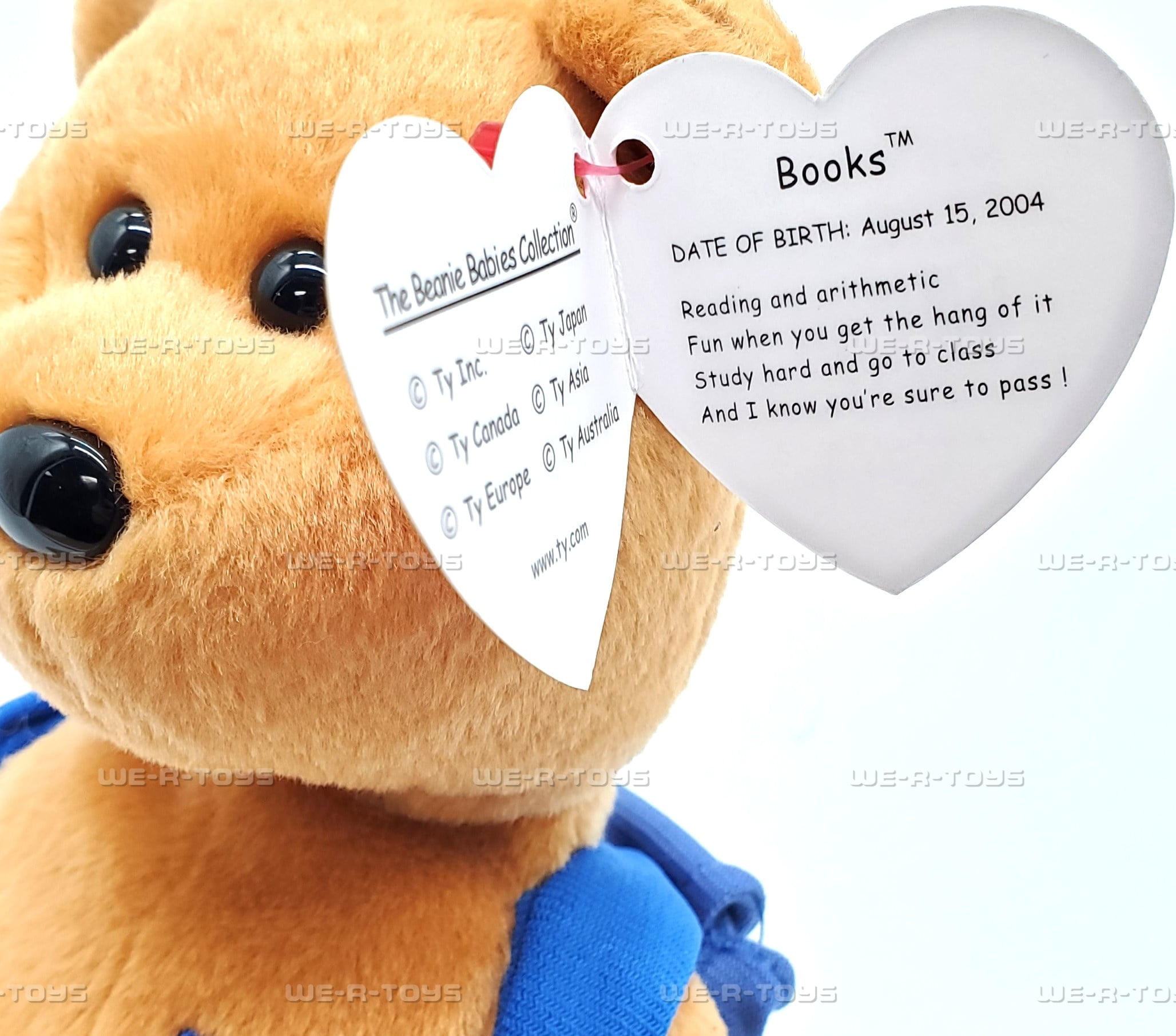 Beanie Babies Books Bear Blue Backpack