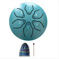 thumbnail image 1 of Tambor de Lluvia para Tambor de Lengua de Acero Exterior, 6 Notas, 3 Pulgadas, Tambor de Tanque de Chakra, Mazos Acolchados de Percusión de Acero, Verde Oscuro, 1 of 5