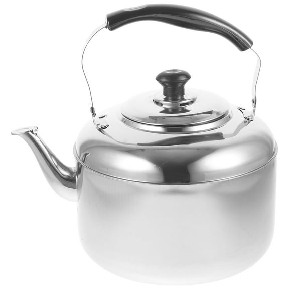 Stainless Steel Kettle, 5.5L Large Capacity Kettle Stainless Steel Sounding Water Heater Hot Soup Coffee Tableware for Home Office