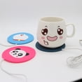 thumbnail image 3 of Juego de 5 piezas para calentar tazas con USB, que incluye cable USB, plato eléctrico para tazas, posavasos, calentador de té, almohadilla para café para uso doméstico y posavasos aislantes de silicon, 3 of 5