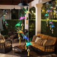 thumbnail image 5 of Hummingbird Wind Chimes Light, Solar LED with Hooks for Decorating Outdoors, 5 of 5