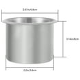 thumbnail image 3 of 4Pcs Portable Recessed Drop In Cup Drink Can Holder Stainless Steel Table Cup Holder, 3 of 8