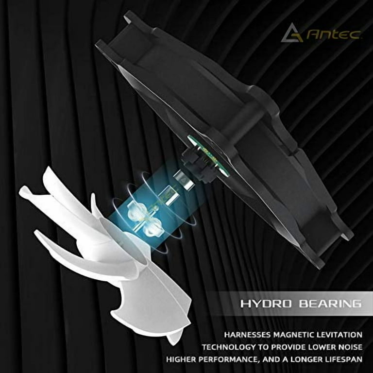 Antec TriCool 120mm 3-Speed Clear Case Fan 3-Pin 4-Pin Con - Foto 11