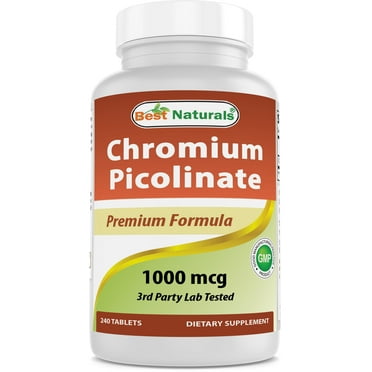 Best Naturals Chromium Picolinate 1000 mcg 240 Tablets