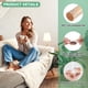 thumbnail image 2 of Uxcell 24-Pack Protectores de Piso para Patas de Silla, Copas de Silicona de 1.18-1.41 Pulgadas, Almohadillas de Muebles de Fieltro, Cubiertas para Patas de Silla [Blanco Transparente], 2 of 7