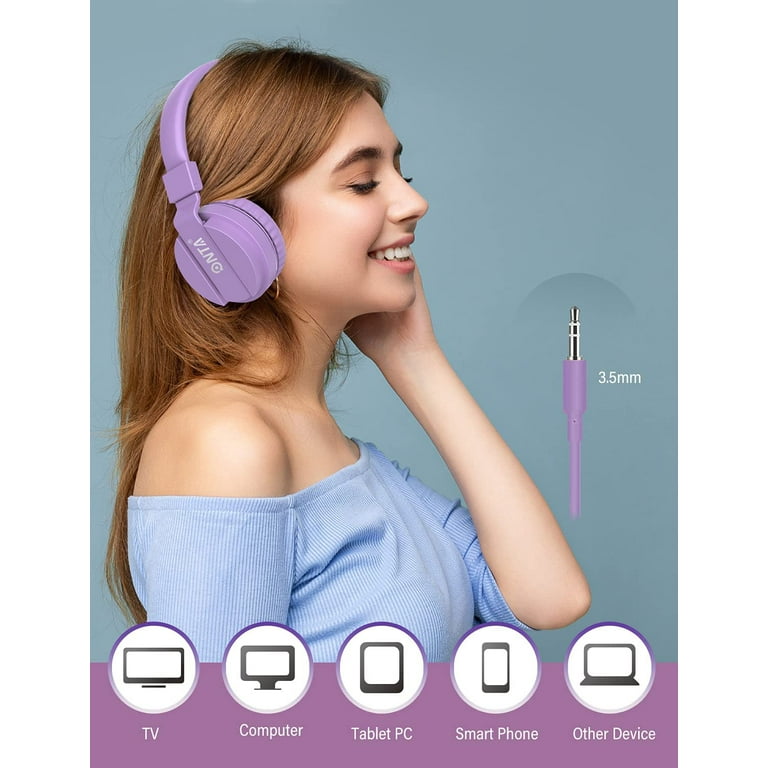 ONTA®Pliable on Ear Casque Audio Enfant,Réglable Léger Écouteurs pour  Enfants pour Ttéléphonesphones/iPhone/Tablettes/iPad/PC/MP3/MP4 :  : High-Tech