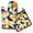 Modern Art Geometric, variant on Red and Orange Modern Art Geometric Kitchen Oven Mitt and Pot Holder Sets 2 Pcs for Baking, Cooking and Grilling, Heat Resistant Up To 392 °F