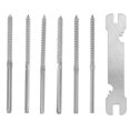 thumbnail image 3 of MasteelfCA 3 Pairs Cable Railing Kit 1/8 Inch Deck Cable Railing 100mm Swage Lag Screw, 3 of 8