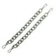 thumbnail image 1 of ColoMX 2 piezas de 30 cm de cadena de hierro de repuesto para manualidades antiguas, accesorios de correa para bolsos, accesorios de asa para equipaje de mano (plata), 1 of 7