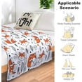 thumbnail image 6 of Cute Fox Blanket Super Soft Cozy Flannel Throw Blankets Bedding for Sofa Bedroom Living Room Kids Adults Gifts 50"x40", 6 of 6