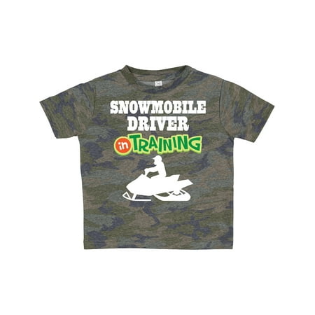 

Inktastic Snowmobile Driver in Training Gift Toddler Boy Girl T-Shirt