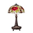 thumbnail image 4 of Meyda Tiffany 230476 Renaissance Rose 3 Light 31" Tall Buffet Table Lamp - MultiColor, 4 of 6