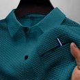 thumbnail image 6 of Breeze Polo Shirts for Men Short Sleeve Beer Belly Collared Textured Shirt Stretchy Quick Dry Golf Casual Cool Tops, M, 6 of 6