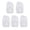White 5pcs, variant on Ruanlalo 5/10/15Pcs Disposable Beard Hair Net Full Face Bouffant Hood Cap Unisex Universal Food Service Cooking Non-Woven Head Cover Hairnet