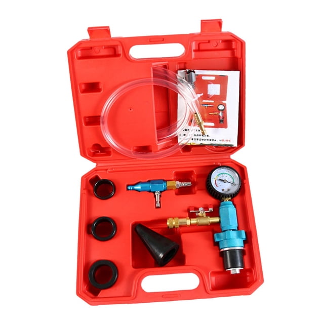 relayinert Coolant Vacuum Refill Set Multifunction for Truck Auto Maintenance Tool Paper Case Red Storage Case 29x23x7cm