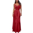 thumbnail image 2 of BONIXOOM Sexy Dresses for Women Date Night Multi-theme Party V-Neck Raglan Sleeveless Bandeau Dress Floral Red Dresses, 2 of 9
