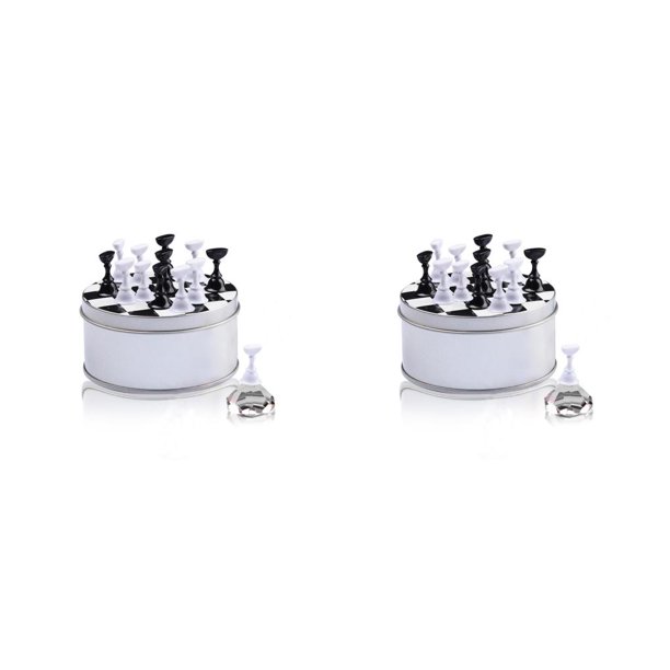 Tablero de ajedrez de cristal Jumpingount para manicura soporte Transparente 2Conjunto