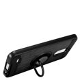 thumbnail image 1 of EagleCell Dual Layer [Shock Absorbing] Hybrid Ring stand Brushed Hard Plastic/Soft TPU Rubber Case Cover For LG Aristo 2/K8 (2018)/Tribute Dynasty, Black, 1 of 4