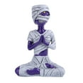 thumbnail image 1 of Purple Mummy Skull Resin Tabletop Decoration Craft For Halloween Home Party Ornament Display, 1 of 6