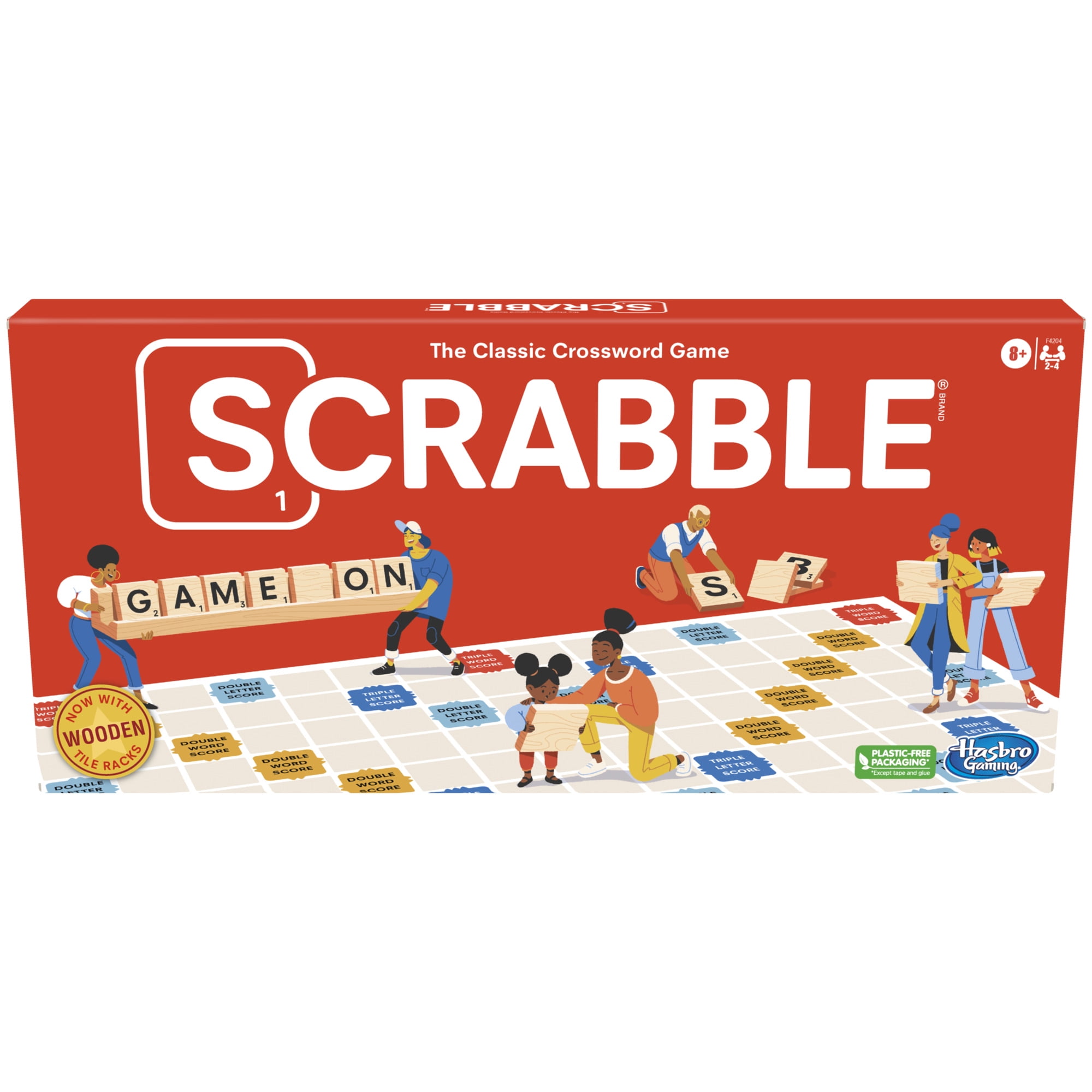 Scrabble Classic Crossword Board Game for Kids & Adults, Word Game for 2-4 Players, Ages 8+
