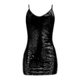thumbnail image 4 of Women Solid Temperament Sequined Suspender Dress Backless Hollow Cover Skirt Cute Dresses for Women Winter Lon Dress for Women Fashion Summer Casual Dresses for Women Summer Womens Loose Dresses Long, 4 of 5
