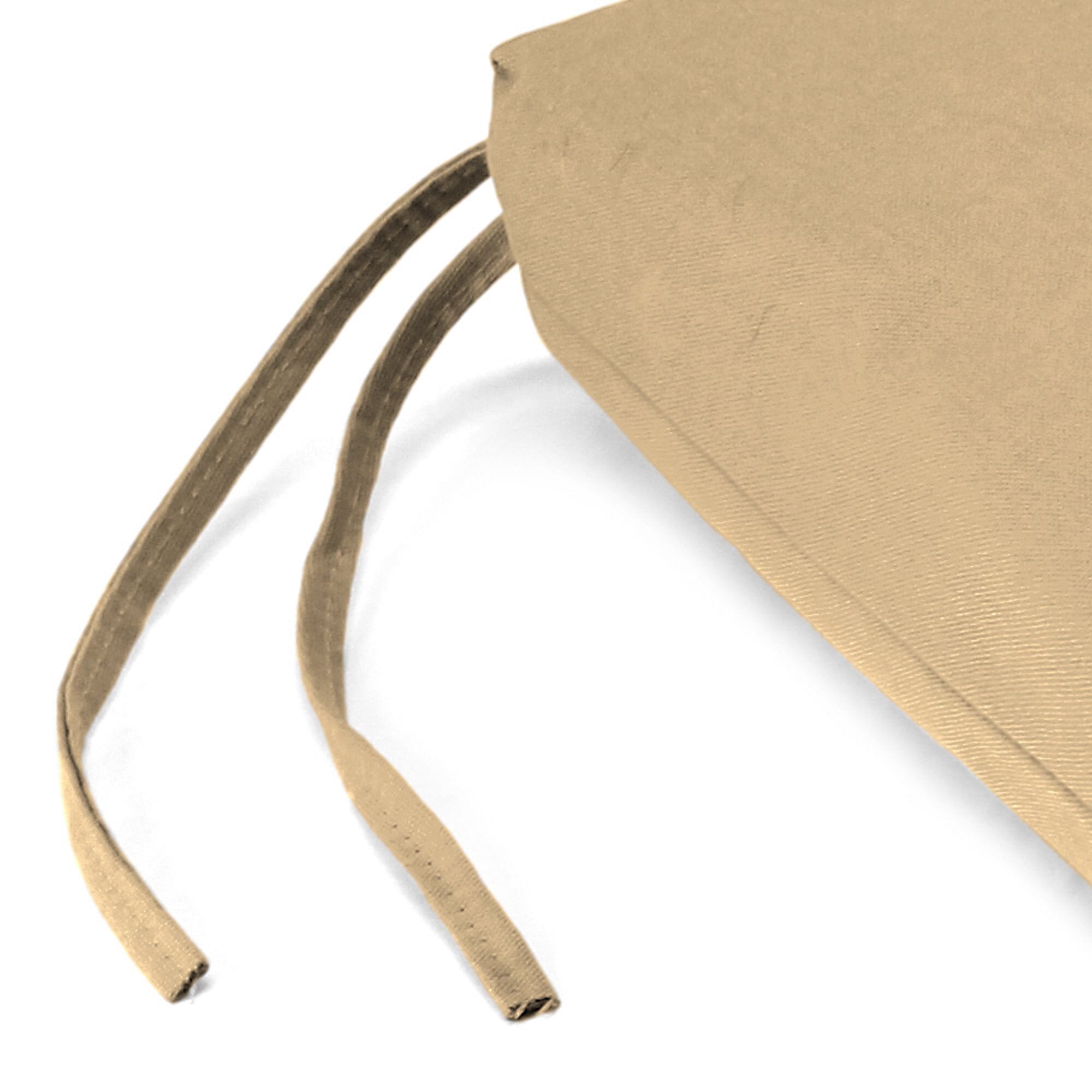 Jordan Manufacturing 48" x 18" Antique Beige Solid Rectangular Outdoor Settee Swing Bench Cushion with Ties