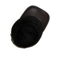 thumbnail image 4 of Men Cowhide Hat Winter Warm Outdoor Protect Ear Real Leather Adjustable Baseball Cap ,Fashion, 4 of 4