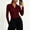 *Wine, variant on ClodeEU Women's Collared V Neck Ribbed Long Sleeve Sweater,Casual Slim Fit Knit Pullover Top Black,Women's Plus L