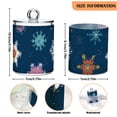 thumbnail image 3 of Colorful Beautiful Snowflakes Christmas Translucent Plastic Cans Storage Canisters with Lid Set of 4, 3 of 7