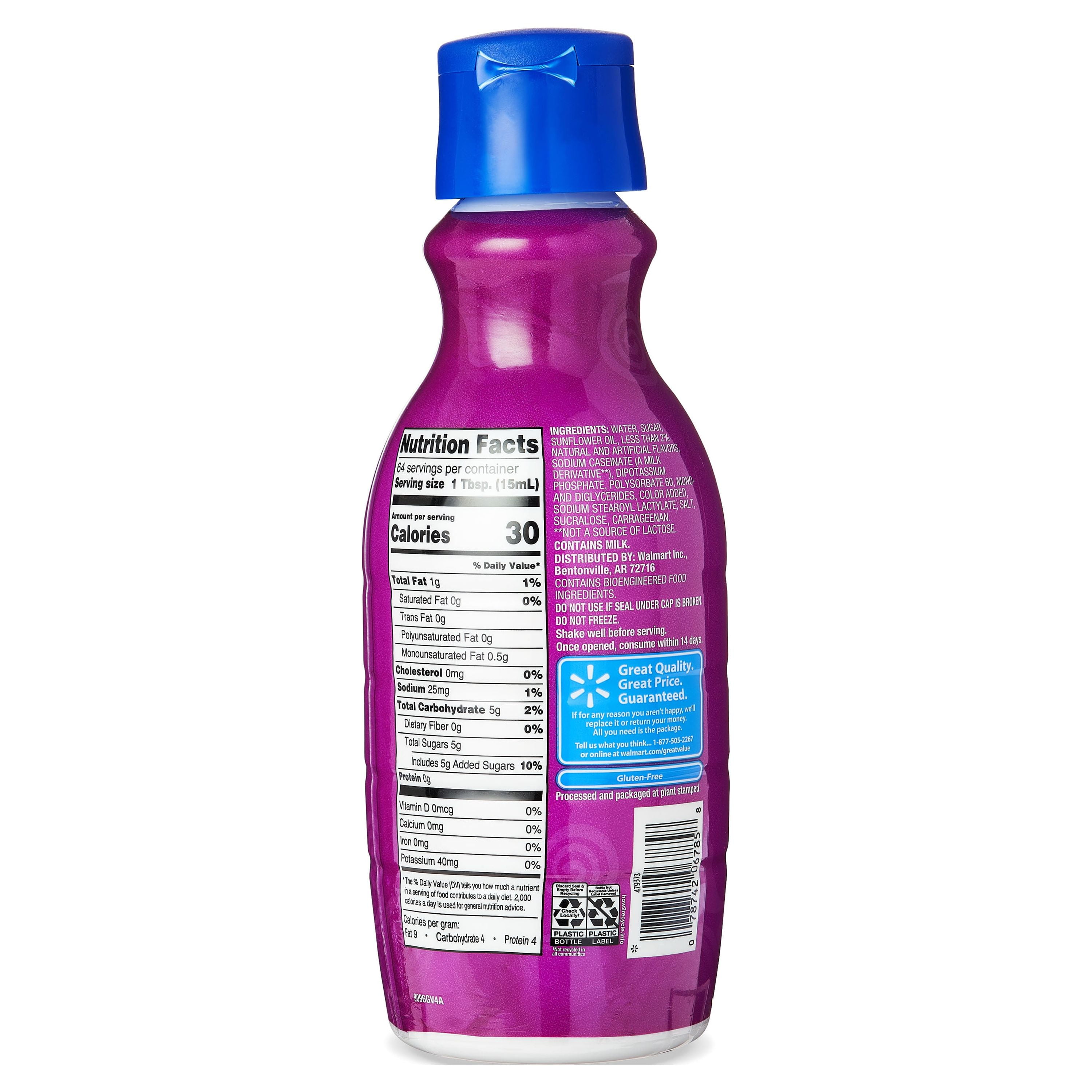 Great Value Italian Sweet Creme Coffee Creamer, 32 fl oz